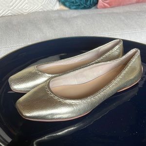 Kate Spade Gold Ballet Flats